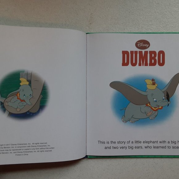 2017 Disney Dumbo Hardcover Bendon Childrens Book Disney Enterprises Inc. - Picture 4 of 4